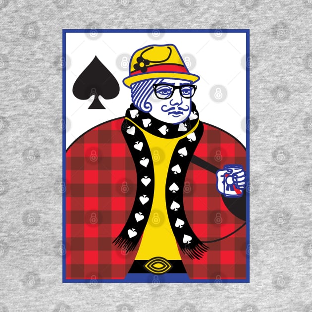 Hipster King of Spades by deancoledesign
